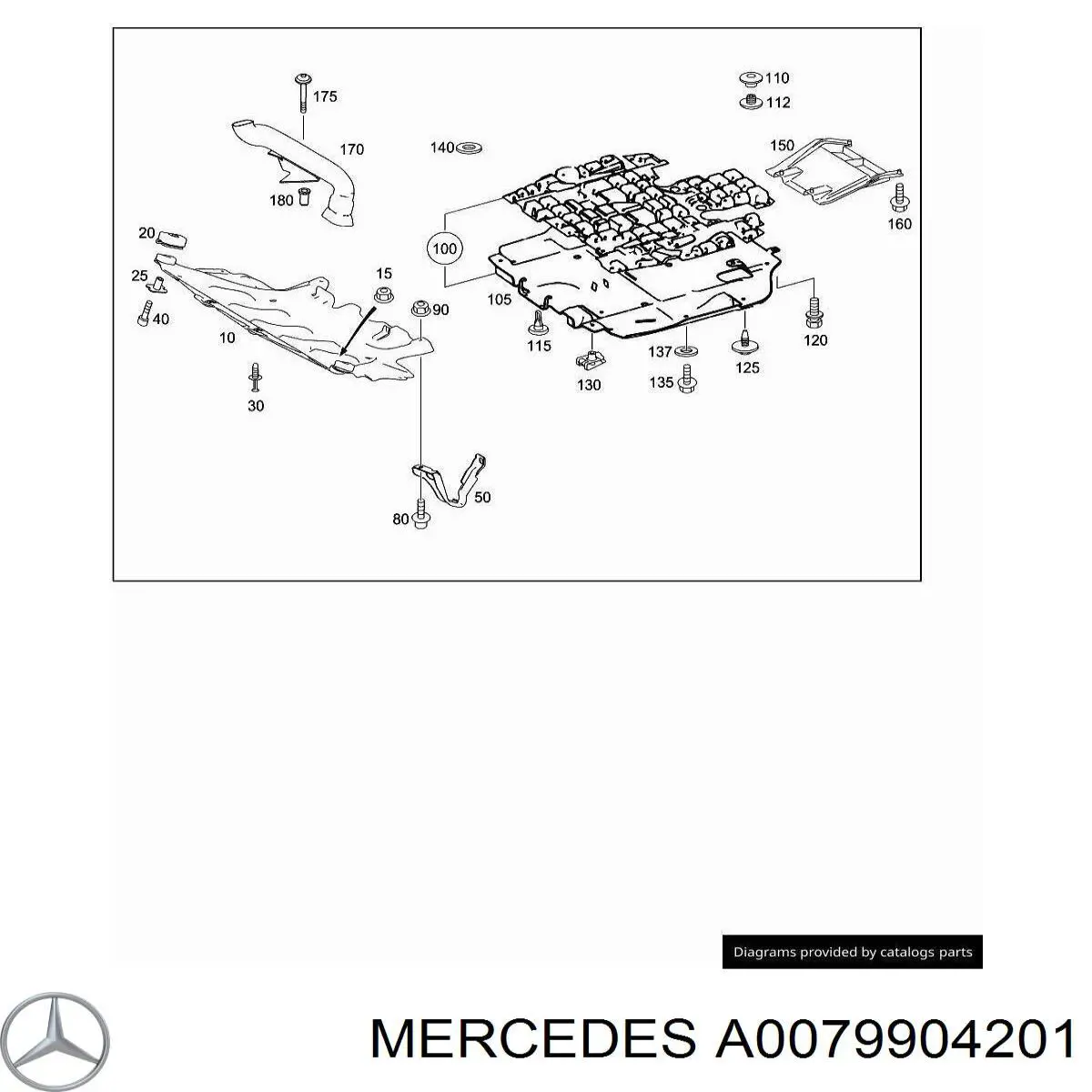  Mercedes A0079904201 precio, desde 11,25 EUR