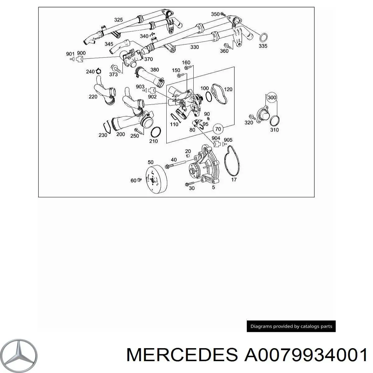  Mercedes A0079934001 precio, desde 4,36 EUR