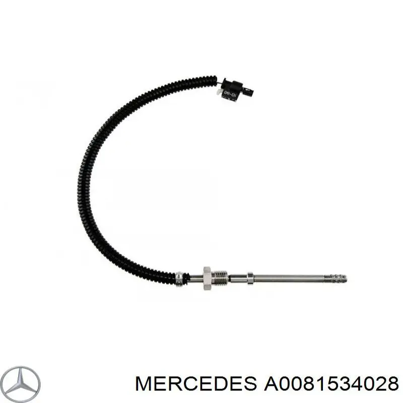 A0081534028 Mercedes sensor de temperatura, gas de escape, en catalizador