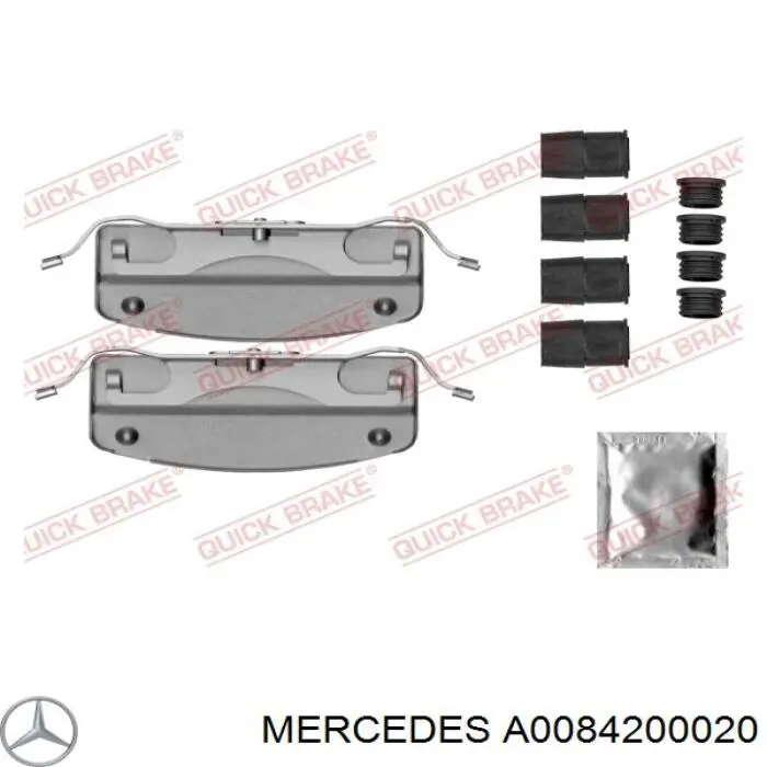 Pastillas de freno A0084200020 Mercedes