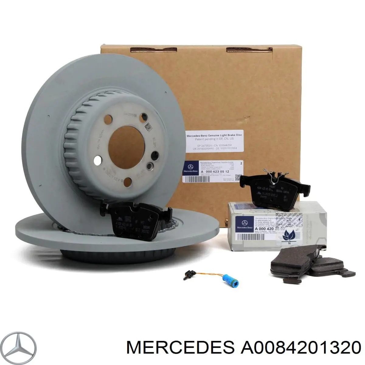 A0084201320 Mercedes pastillas de freno traseras