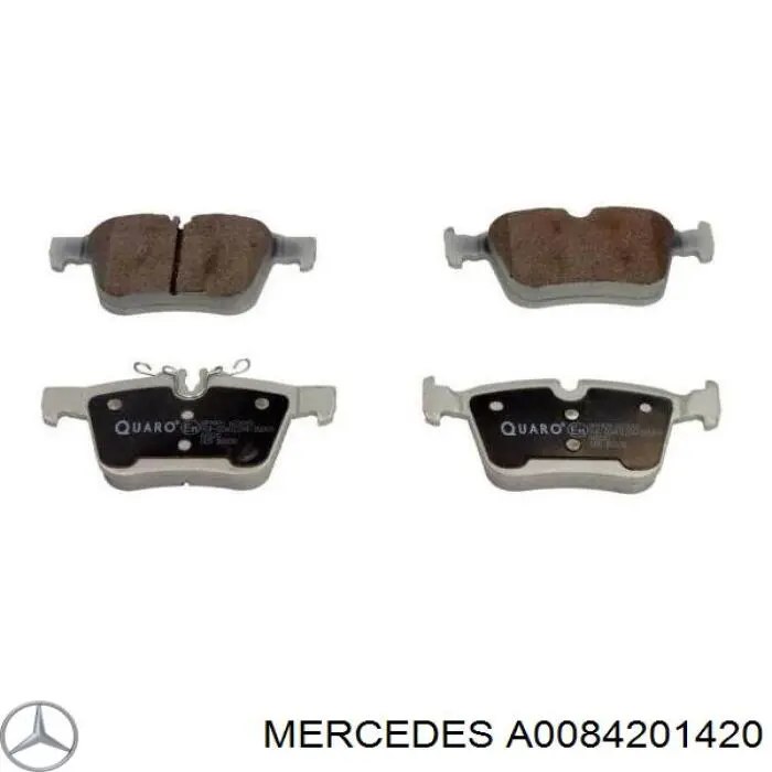 A0084201420 Mercedes Pastillas freno traseras
