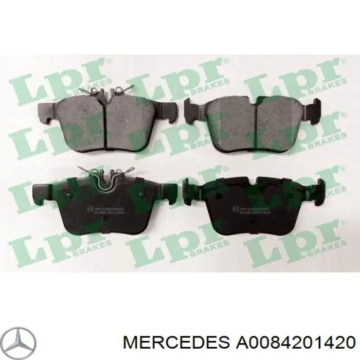 A0084201420 Mercedes pastillas de freno traseras