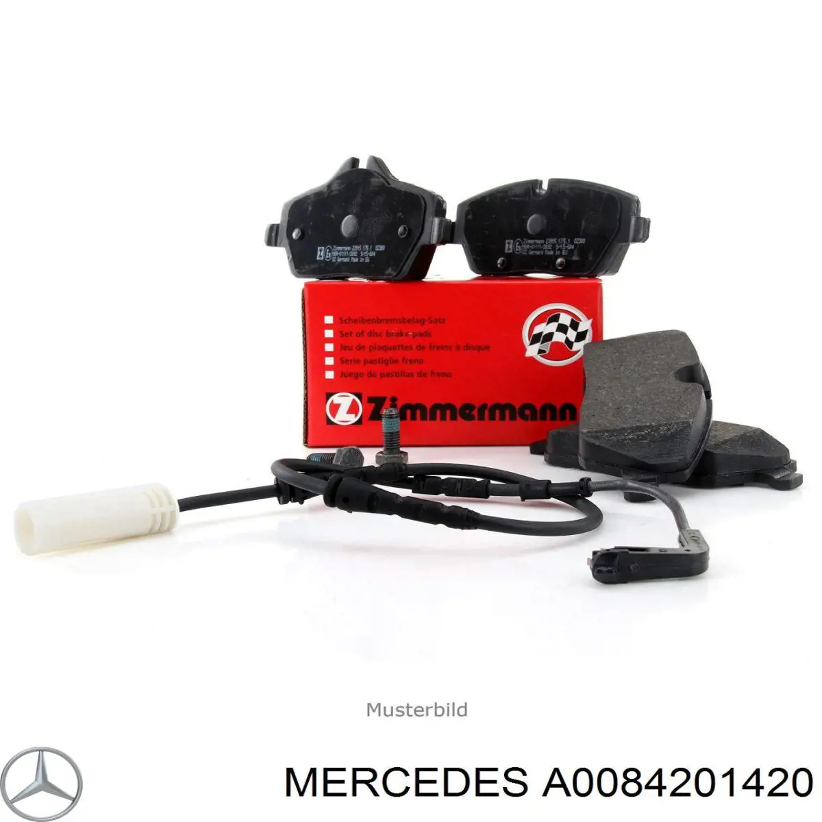Pastillas de freno traseras A0084201420 Mercedes