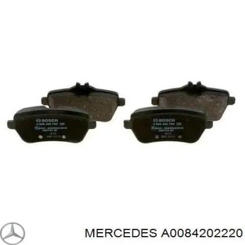 A0084202220 Mercedes pastillas de freno traseras