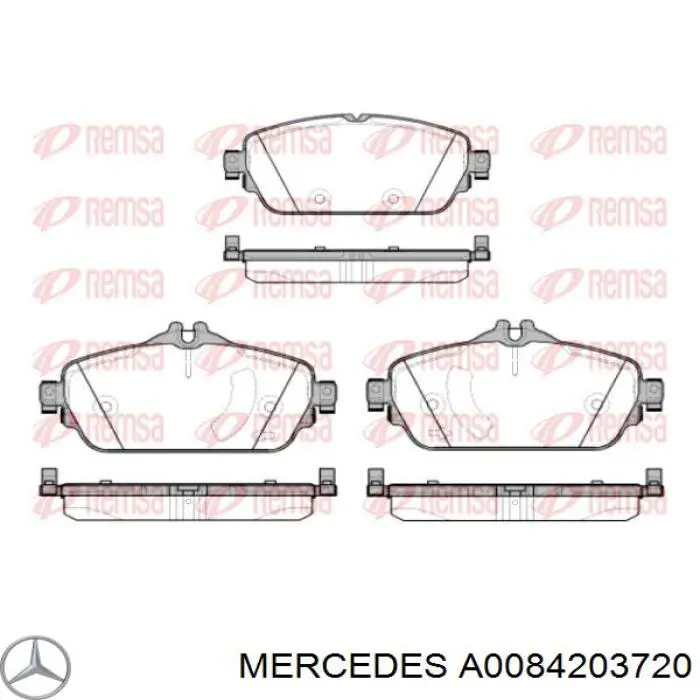 Pastillas freno delanteras Mercedes A0084203720 precio, desde 35,07 EUR