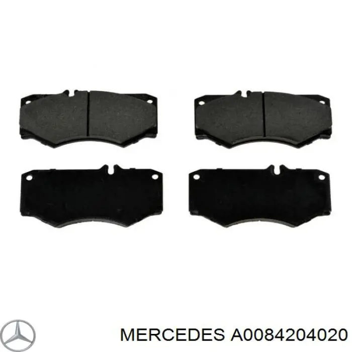 A0084204020 Mercedes pastillas de freno delanteras