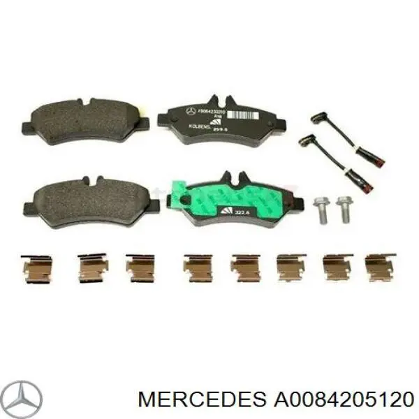 Comprar A0084205120 Mercedes Pastillas de freno traseras