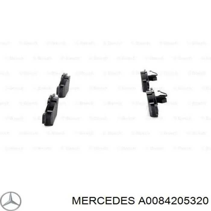Comprar A0084205320 Mercedes Pastillas de freno traseras