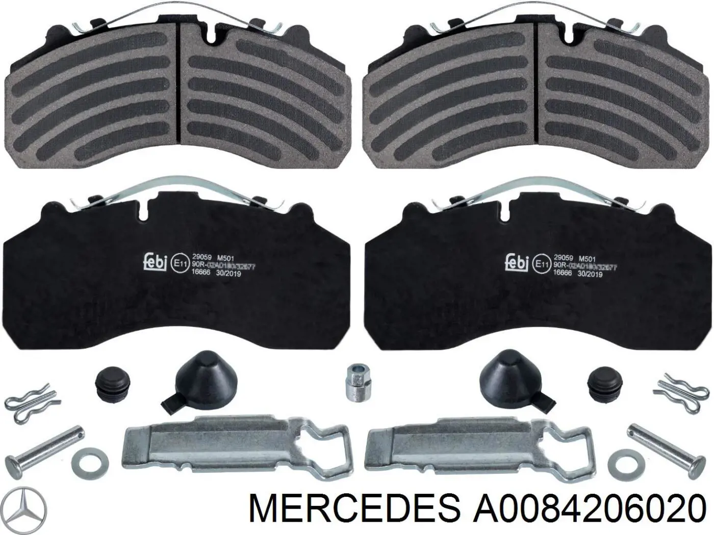 Pastillas freno delanteras Mercedes A0084206020 precio, desde 89,72 EUR