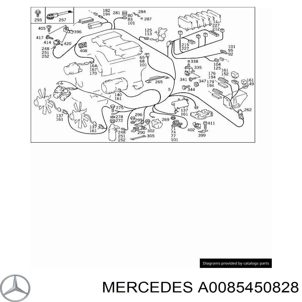 Conector del regulador de fases de distribución A0085450828 Mercedes