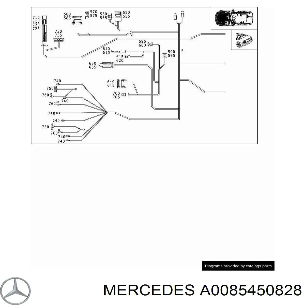 Conector del regulador de fases de distribución 0085450828 Mercedes
