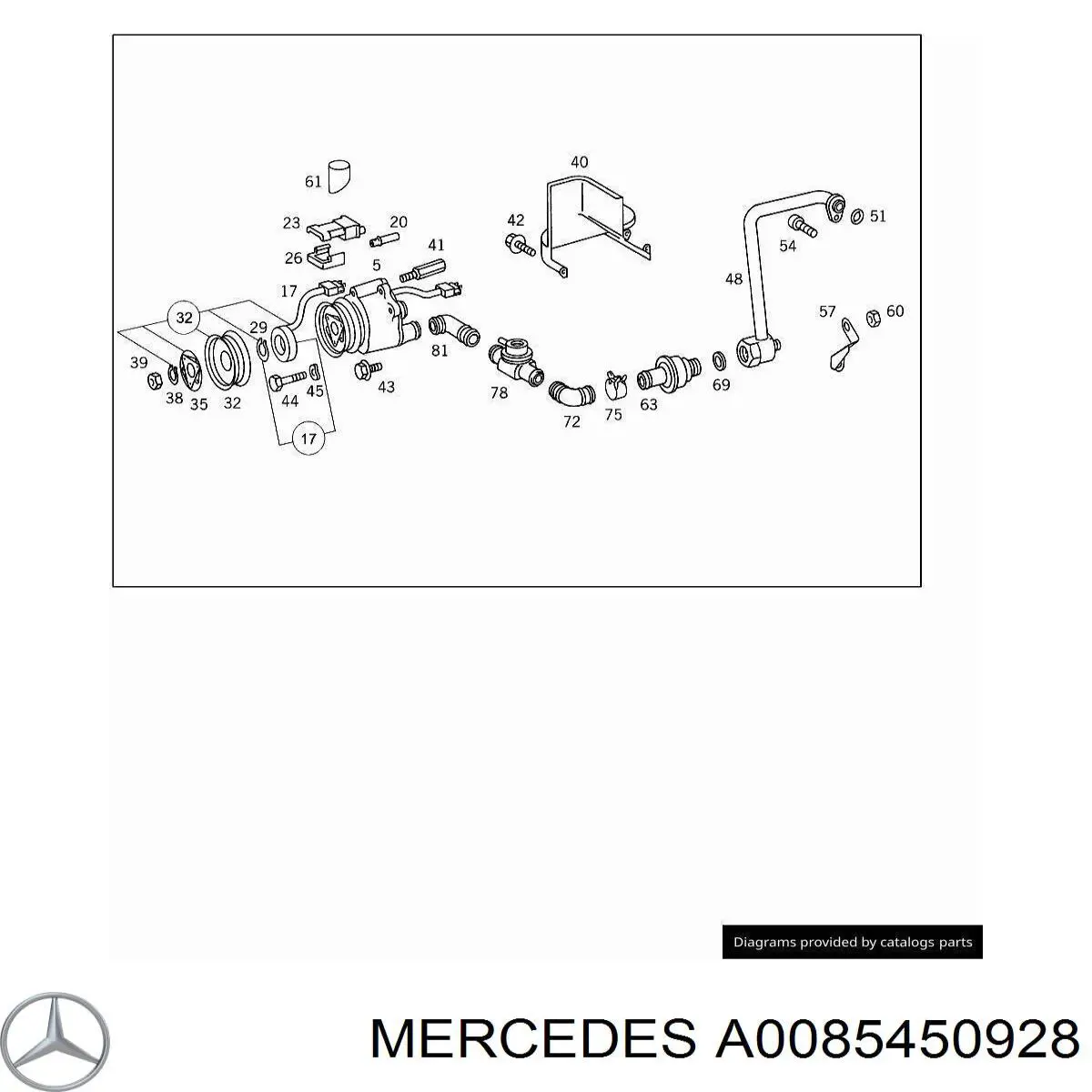 Conector del regulador de fases de distribución A0085450928 Mercedes