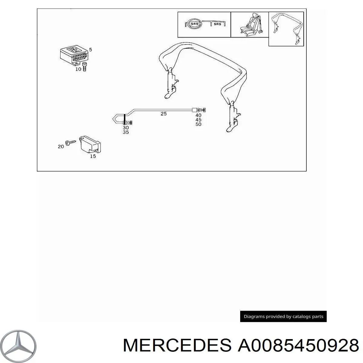 Conector del regulador de fases de distribución Mercedes A0085450928 precio, desde 7,89 EUR