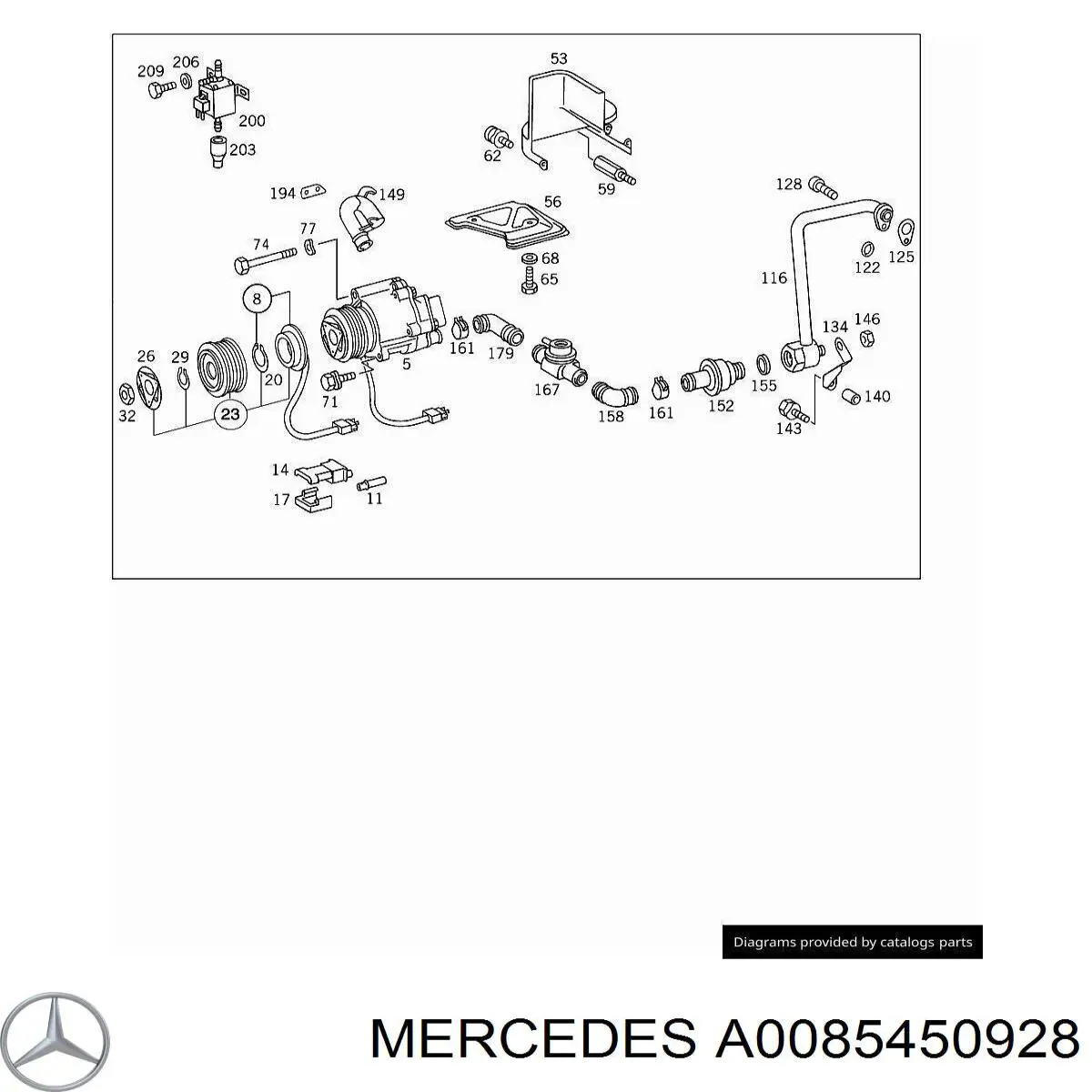 Comprar A0085450928 Mercedes Conector del regulador de fases de distribución