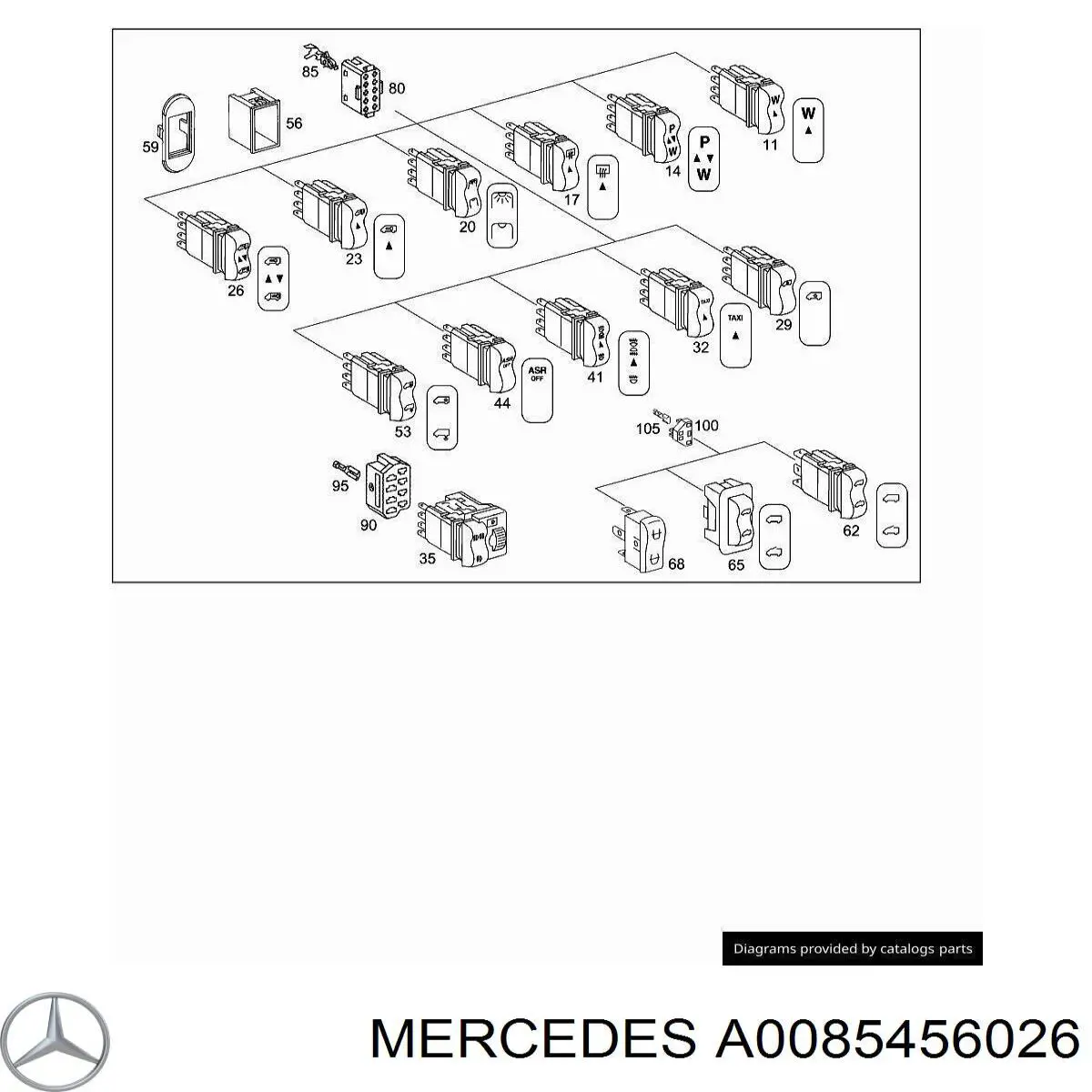  Mercedes A0085456026 precio, desde 5,46 EUR