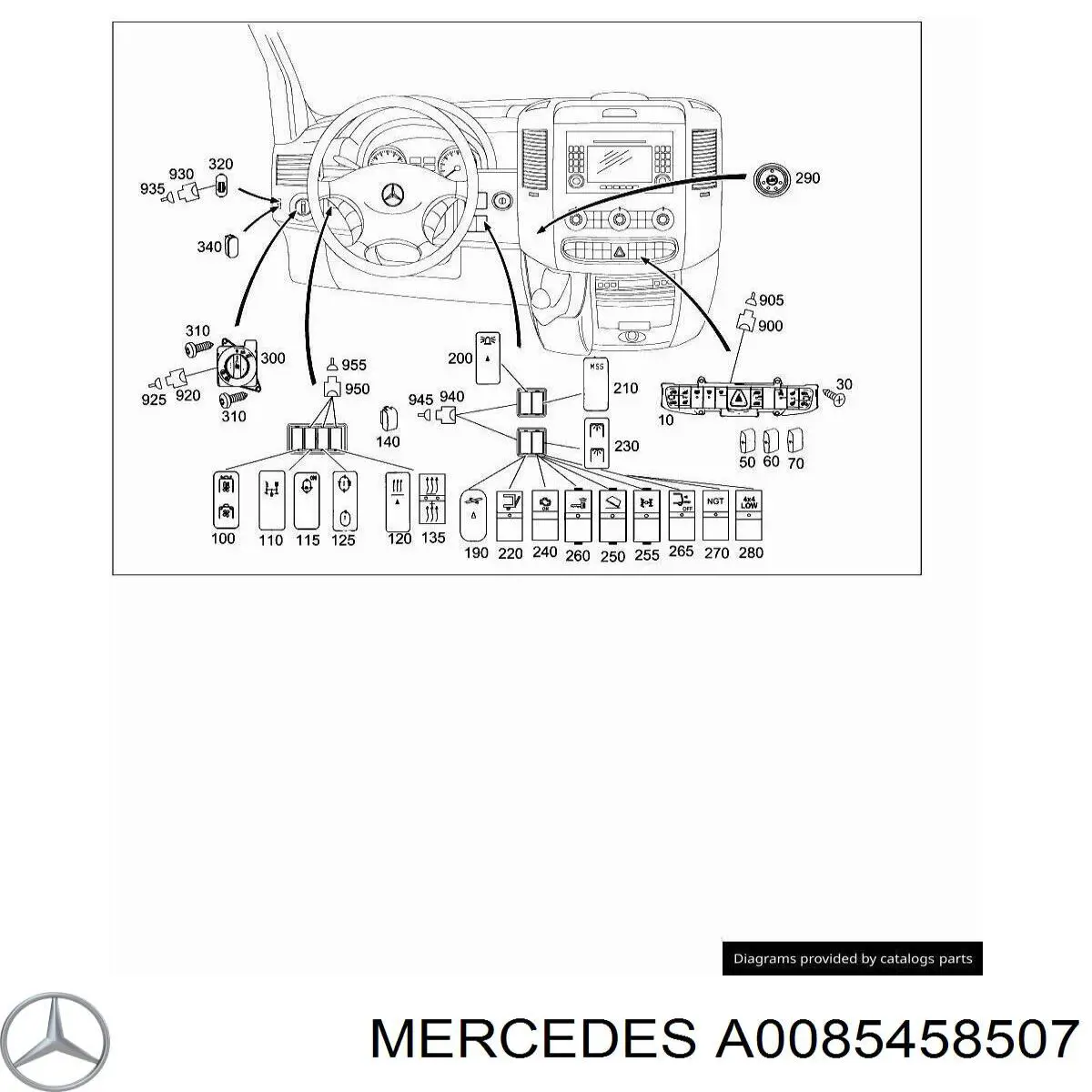  A0085458507 Mercedes