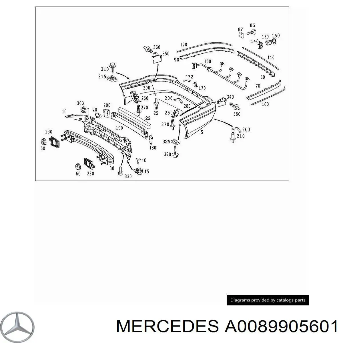  Mercedes A0089905601 precio, desde 10,22 EUR
