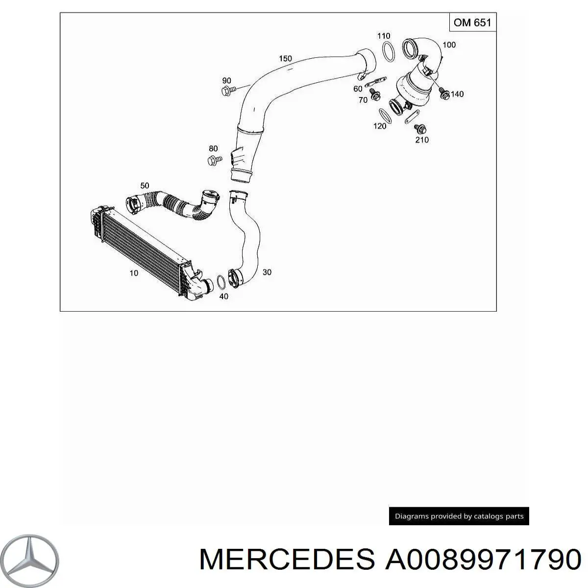  Mercedes A0019955410 precio, desde 6,99 EUR