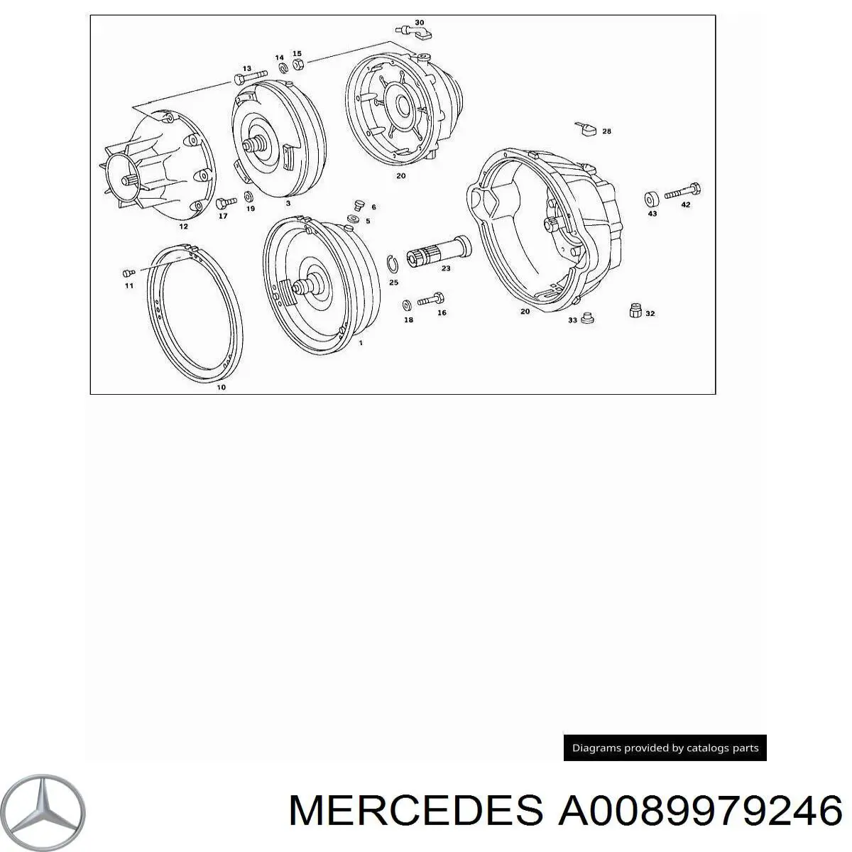 Retén del eje secundario de la transmisión Mercedes A0089979246 precio, desde 5,04 EUR