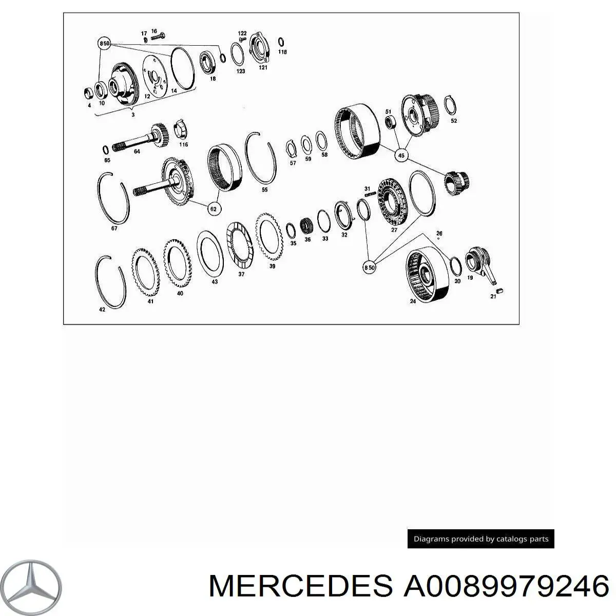 89979246 Mercedes barra de acoplamiento completa