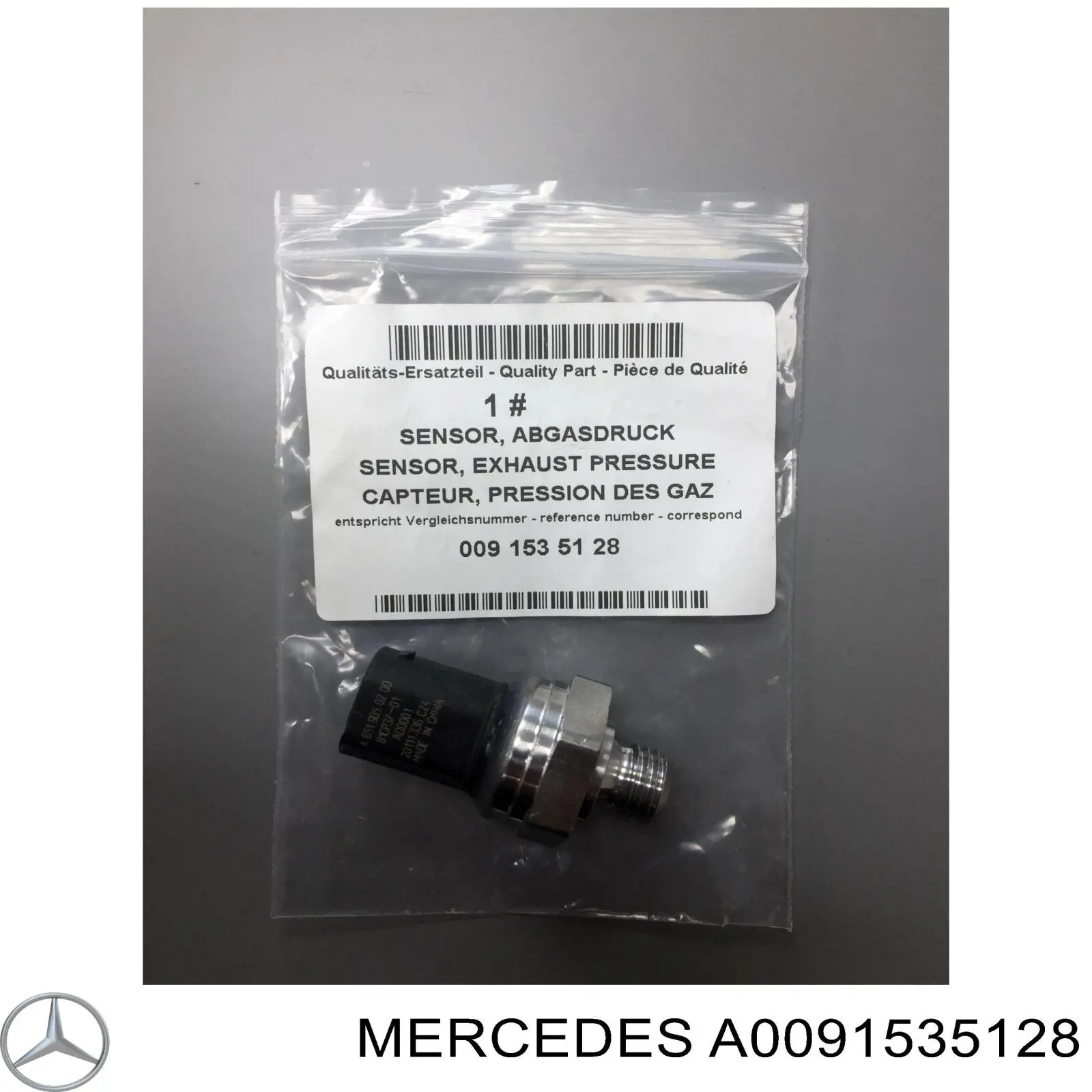 Sensor de presion gases de escape A0091535128 Mercedes