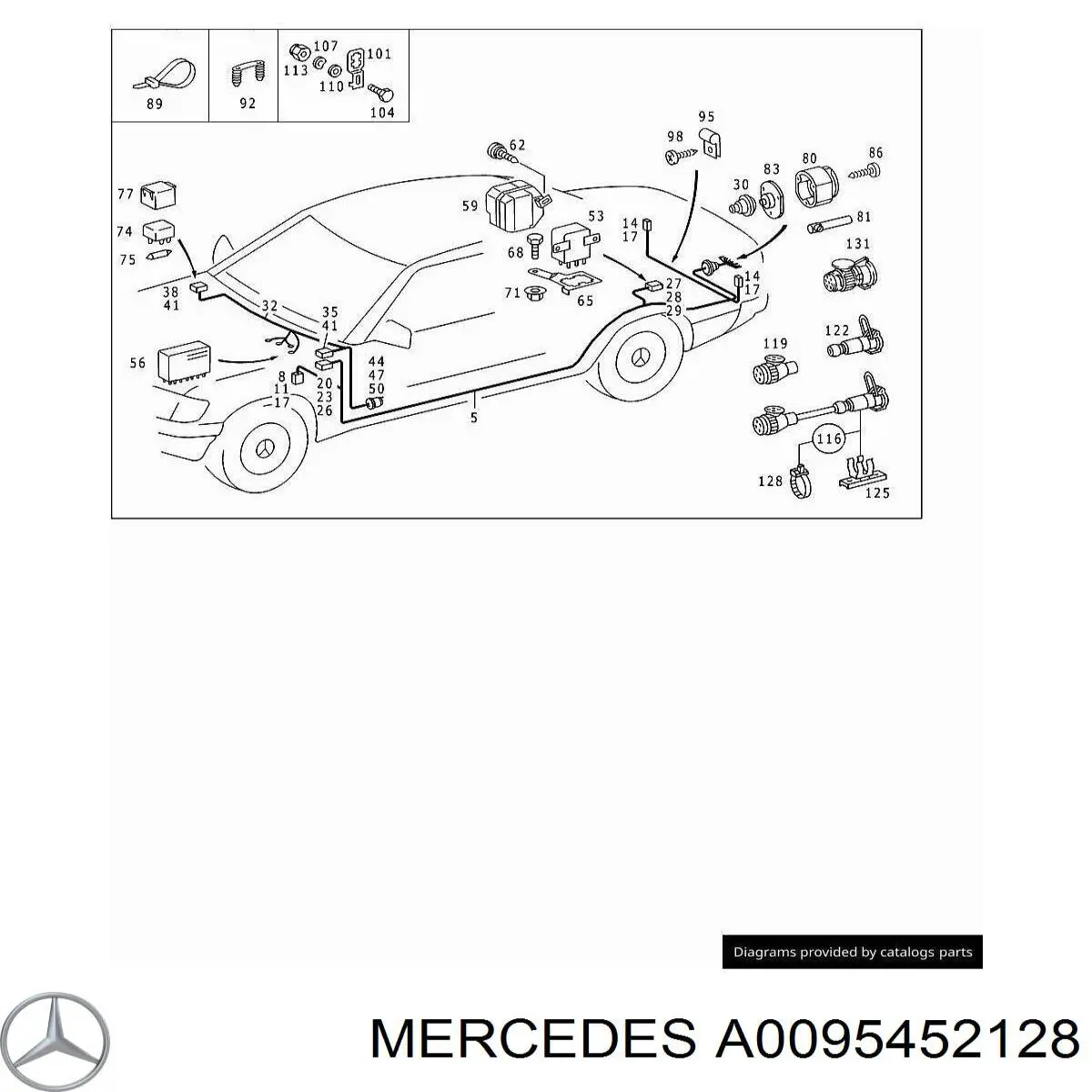  Mercedes A0095452128 precio, desde 12,83 EUR