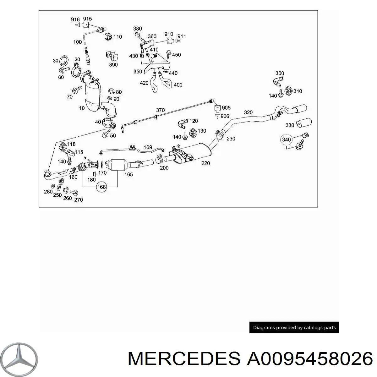  Mercedes A0095458026 precio, desde 6,26 EUR