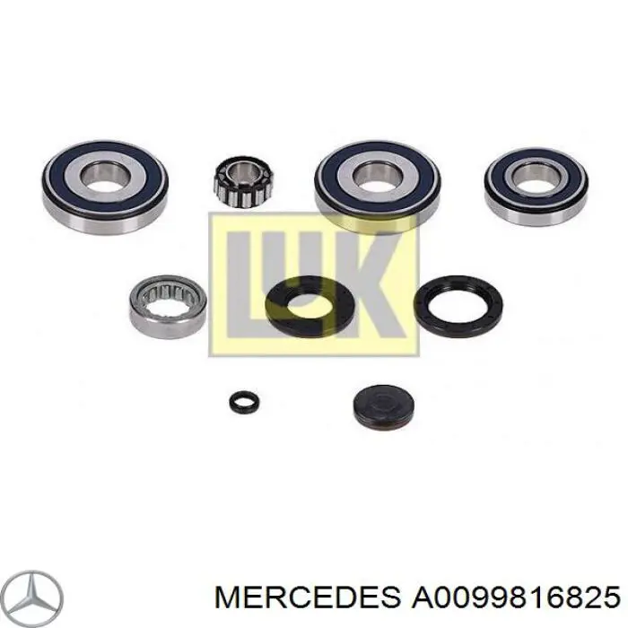 A0099816825 Mercedes cojinete del eje de salida de la caja de engranaje