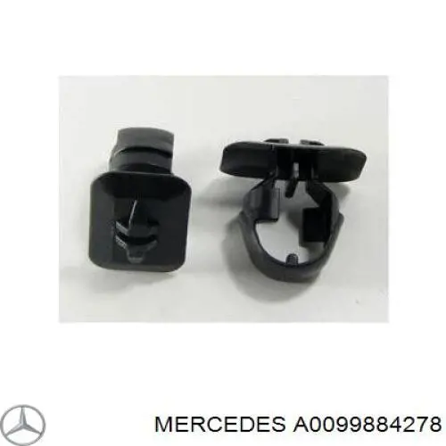 A0099884278 Mercedes clip, tubuladura de sujeción, alféizar de la puerta