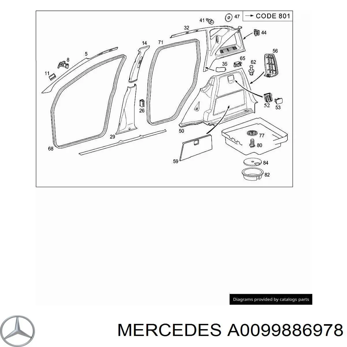  Mercedes A0099886978 precio, desde 4,27 EUR