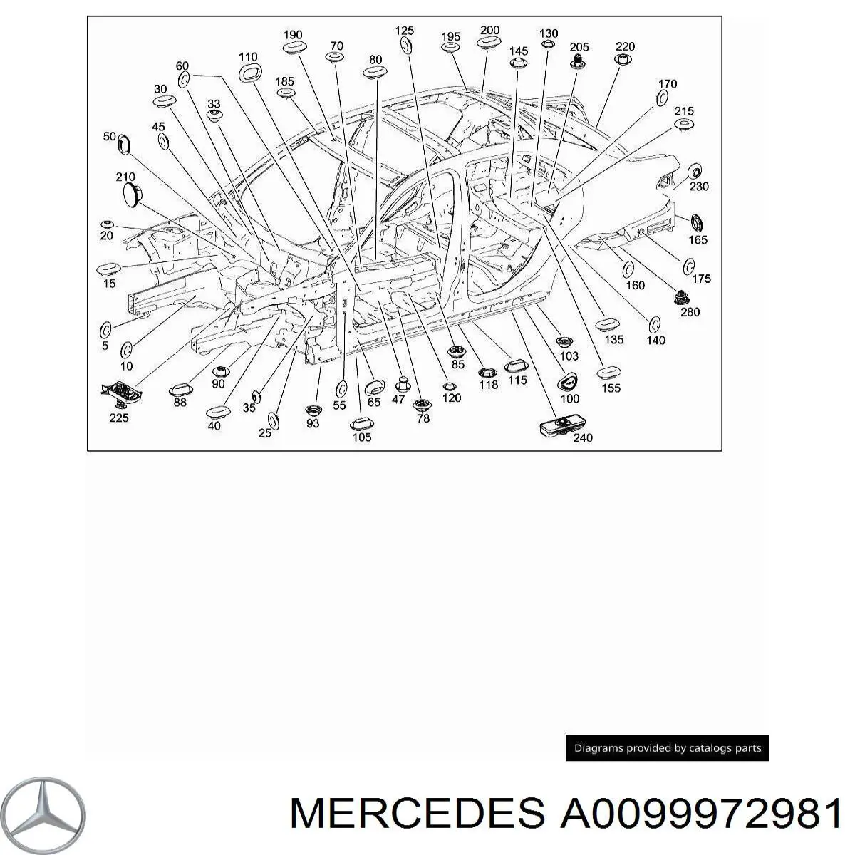  Mercedes A0099972981 precio, desde 10,98 EUR