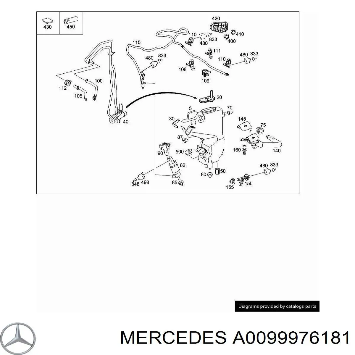 A0099976181 Mercedes 