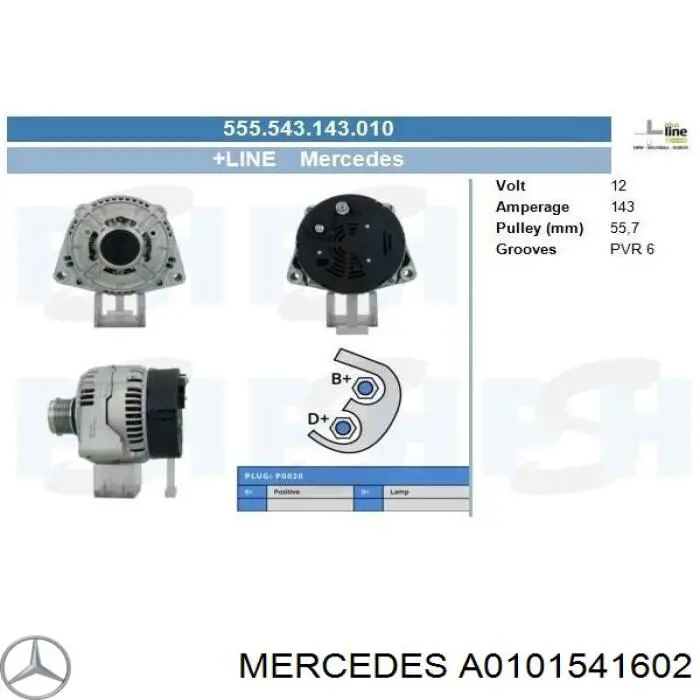 Comprar A0101541602 Mercedes Dynamo