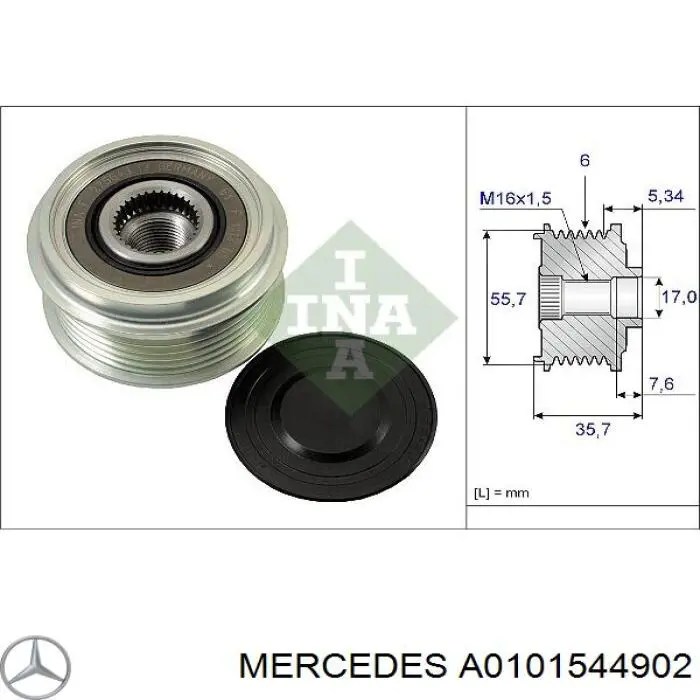 A0101544902 Mercedes Alternador de coche