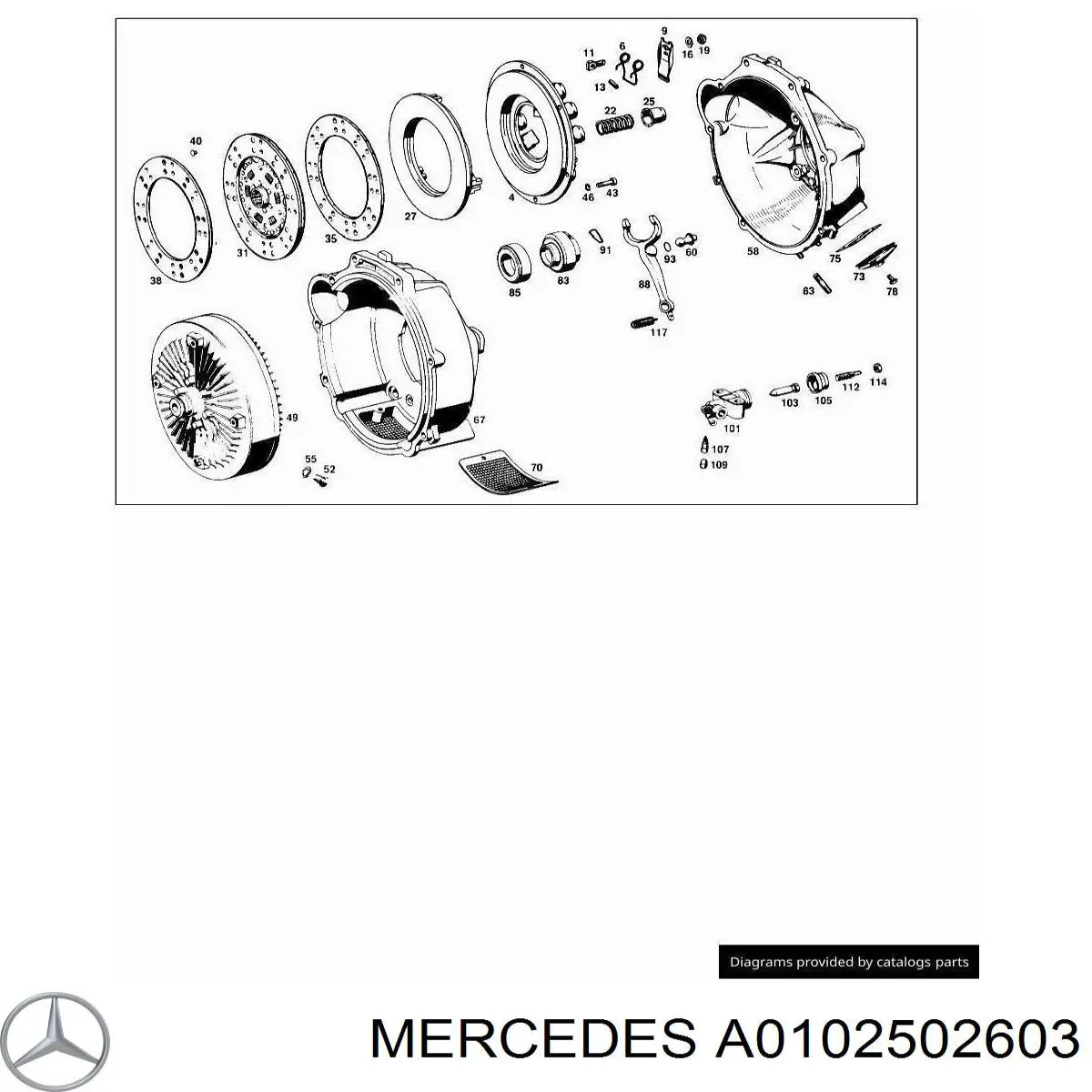 0022501603 Mercedes disco de embrague