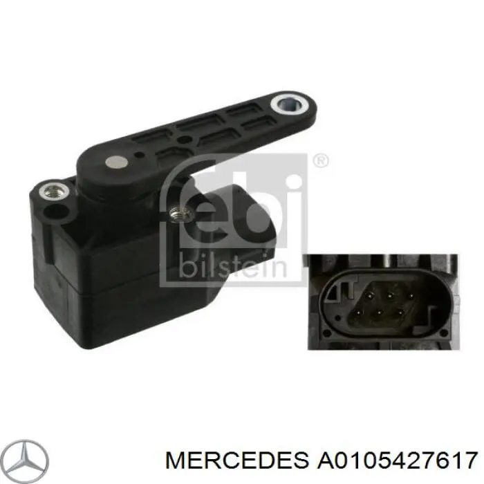 A0105427617 Mercedes sensor, nivel de suspensión neumática, delantero derecho