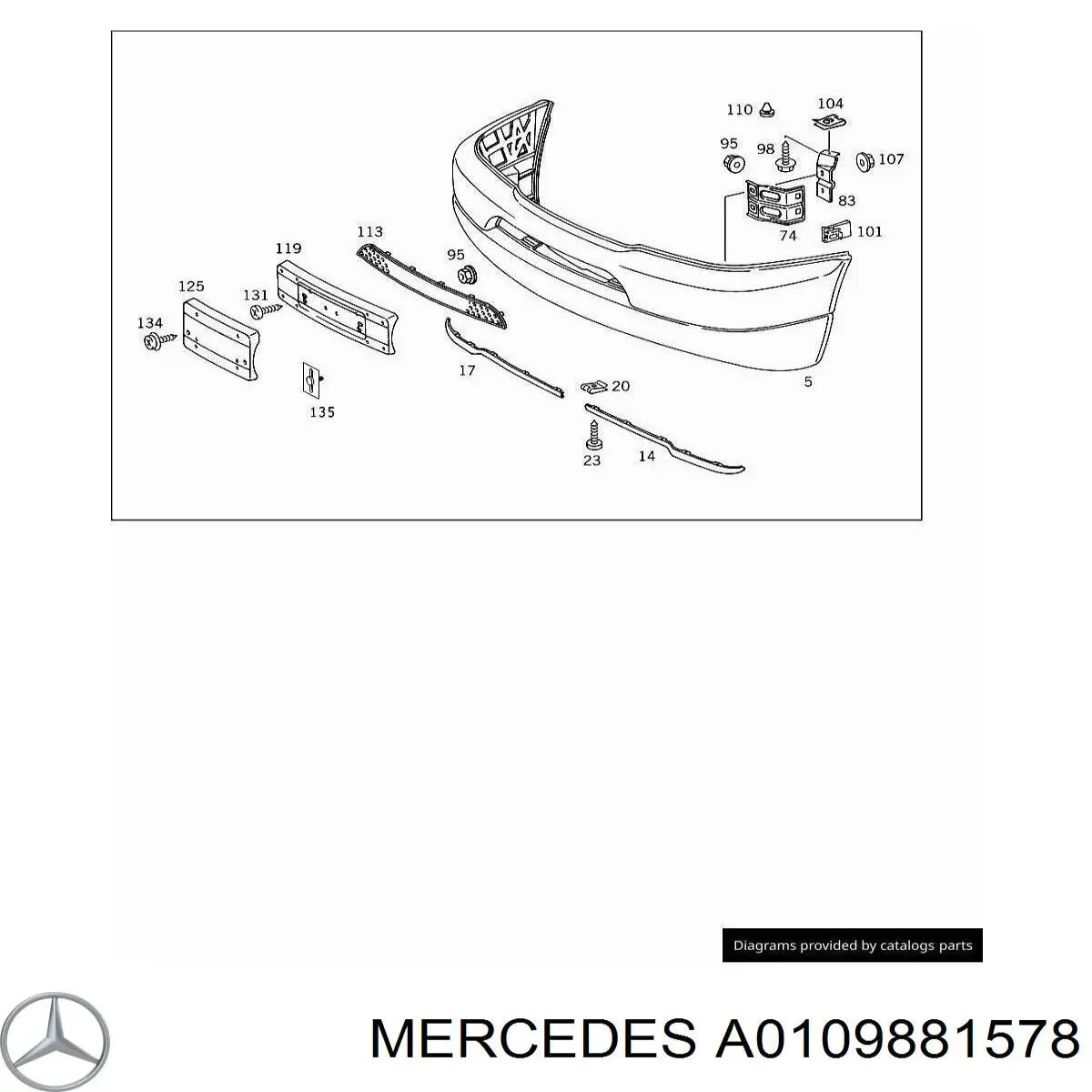  Mercedes A0109881578 precio, desde 8,18 EUR