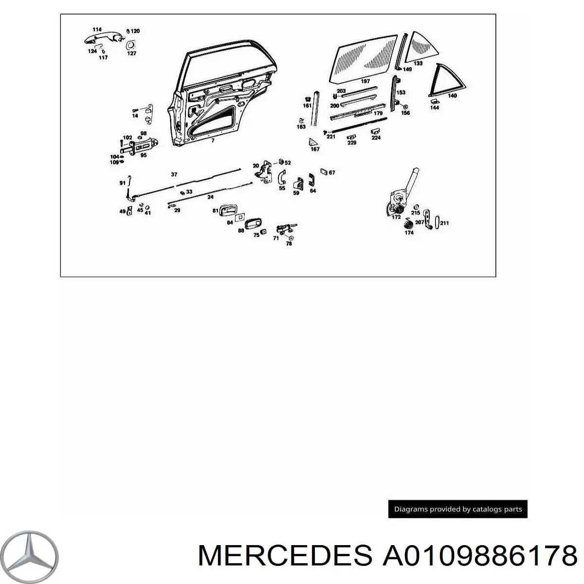 Clip de sujeción de moldura de estribo Mercedes A0109886178 precio, desde 0,48 EUR