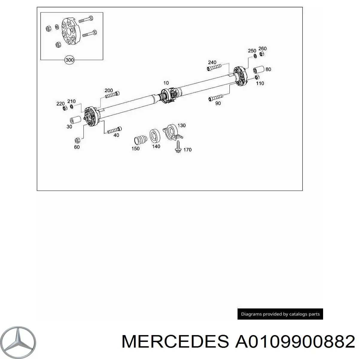  Mercedes A0109900882 precio, desde 3,57 EUR