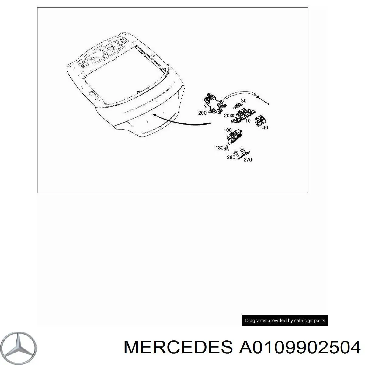 Mercedes A0109902504 precio, desde 1,21 EUR