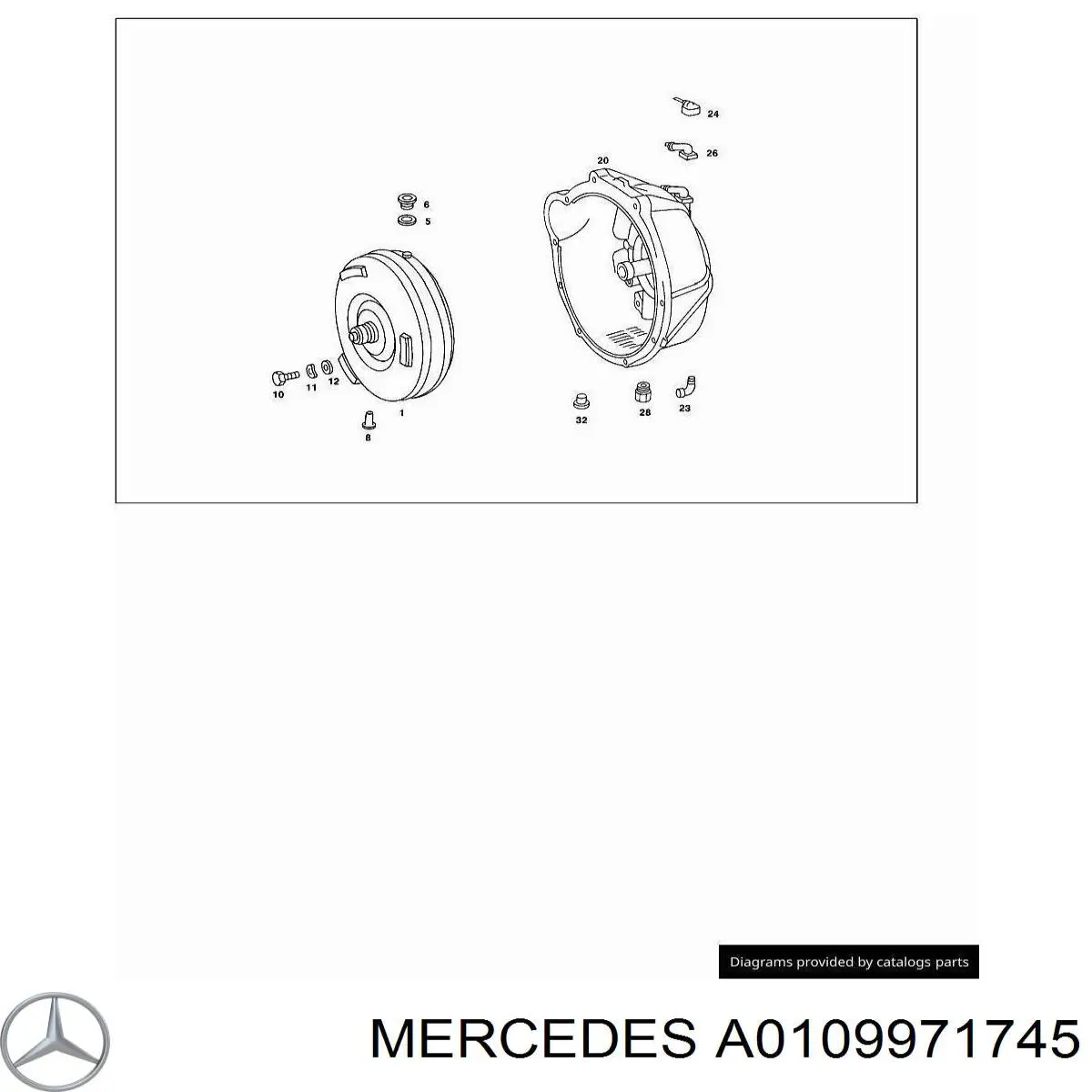A0109971745 Mercedes Juego de juntas, colector de admisión