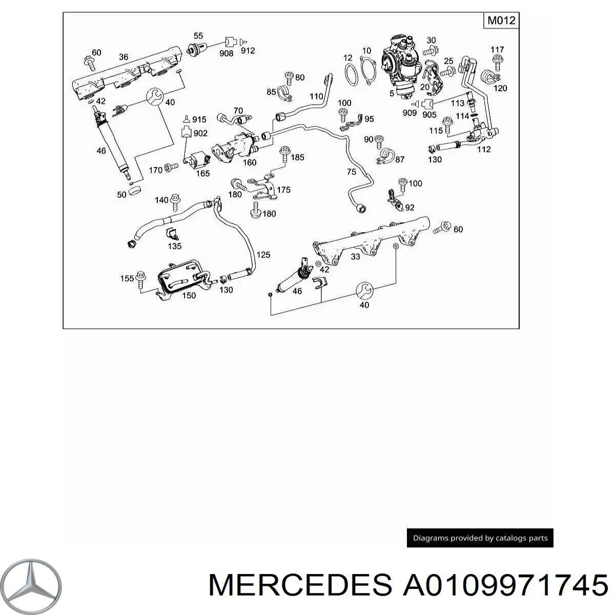 Comprar A0109971745 Mercedes Junta de colector de admisión