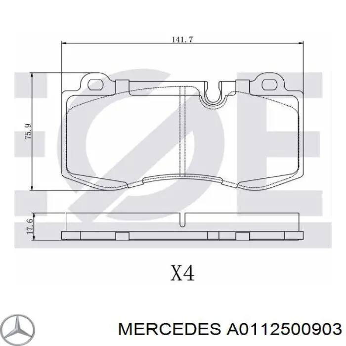 A0102503003 Mercedes Disco de embrague