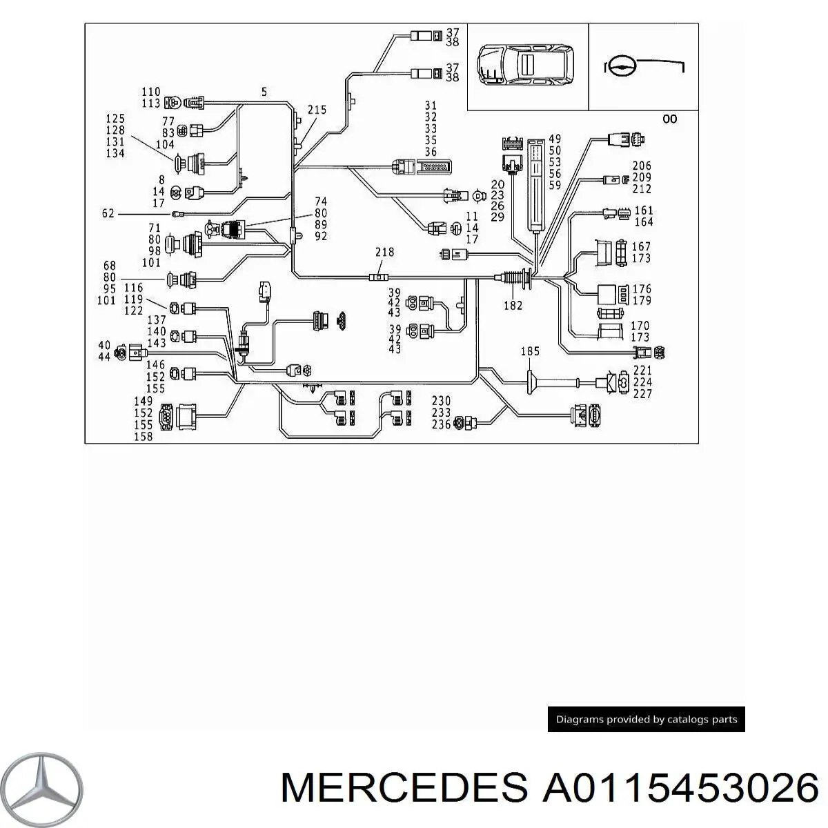  Mercedes A0115453026 precio, desde 13,19 EUR