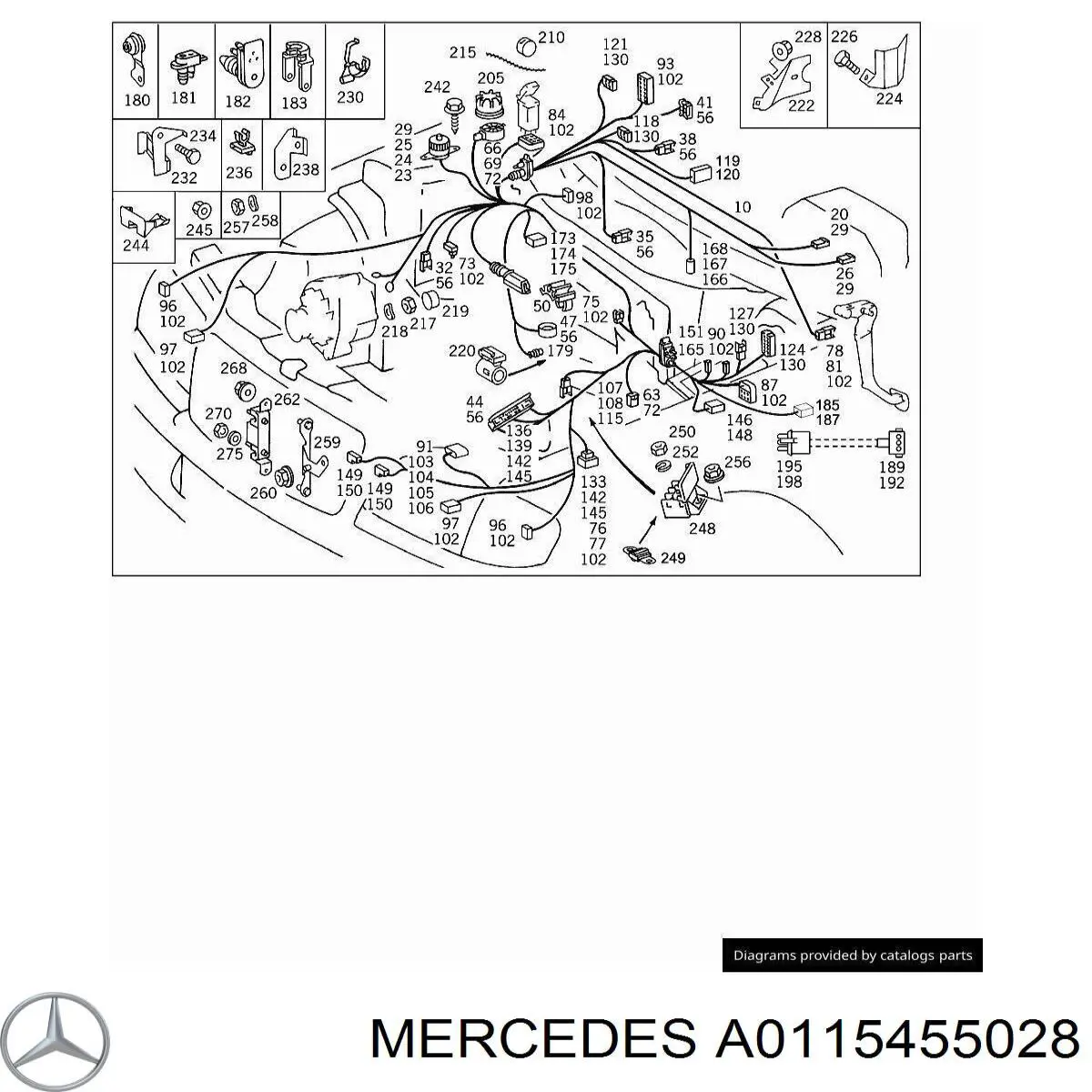  Mercedes A0115455028 precio, desde 8,41 EUR