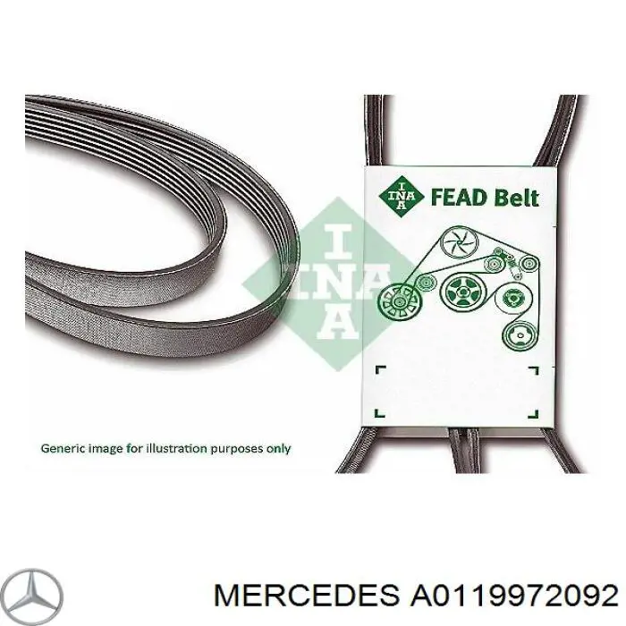 A0119972092 Mercedes correa trapezoidal