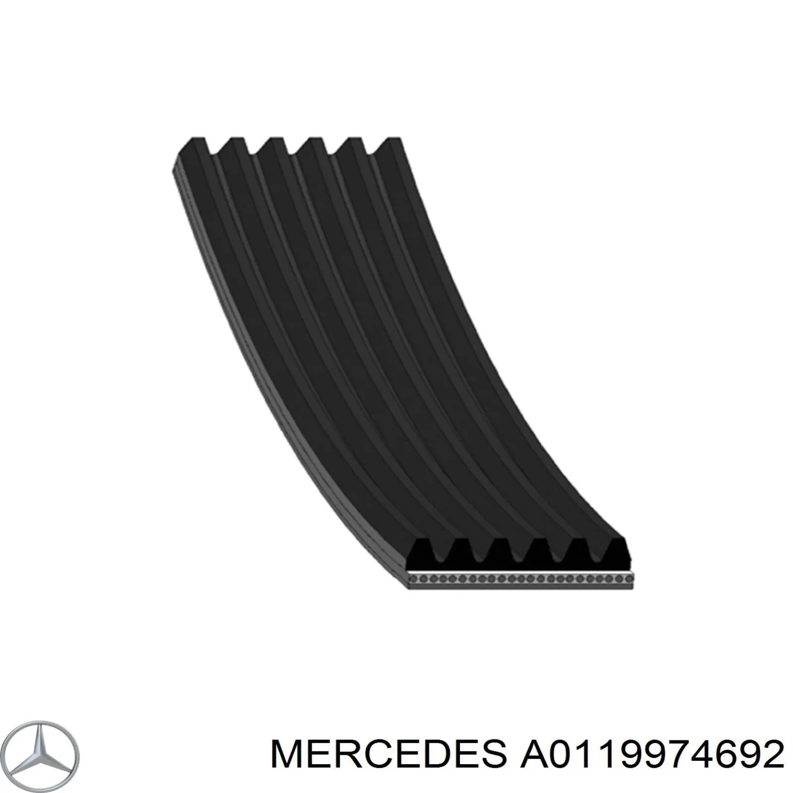 A0119974692 Mercedes correa trapezoidal