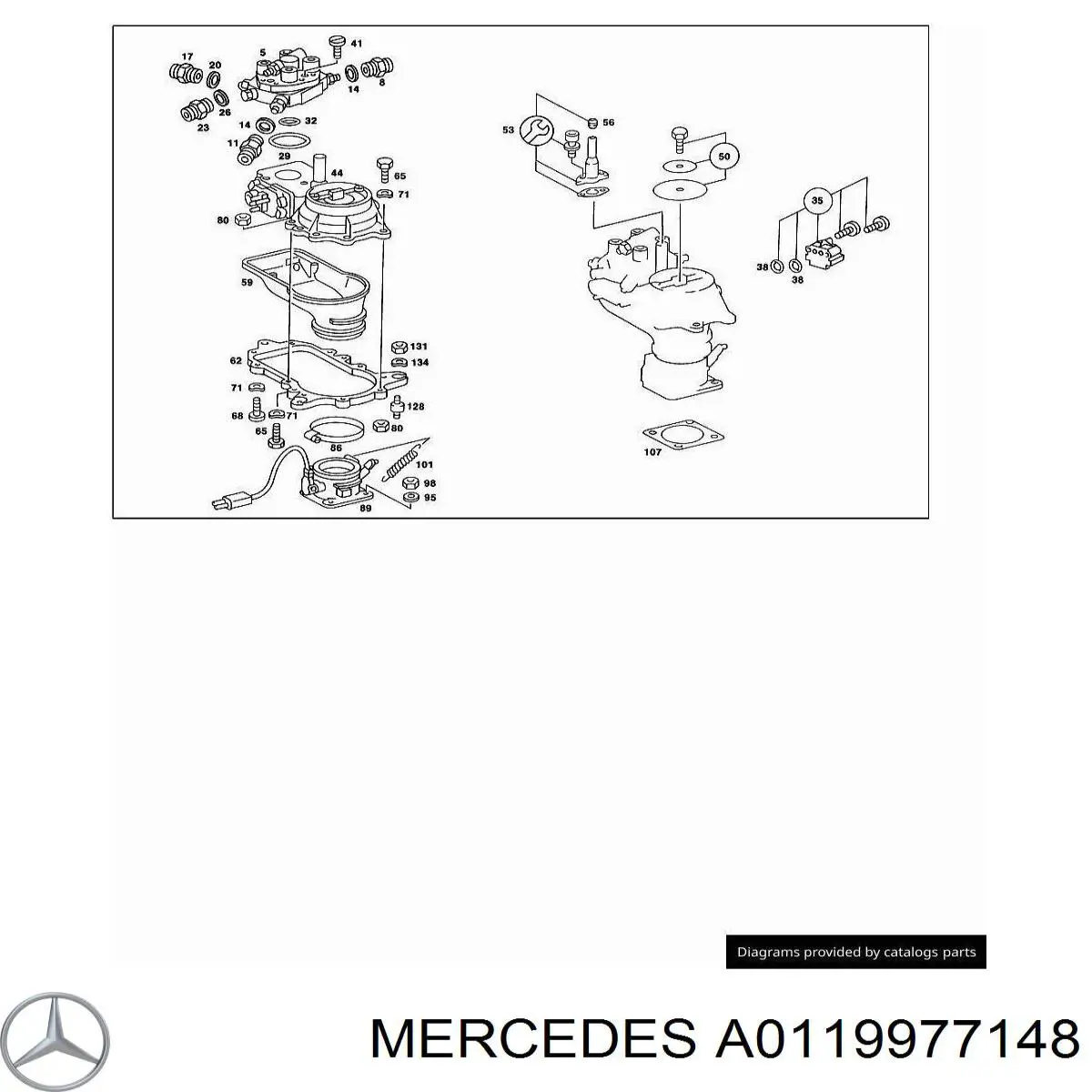  Mercedes A0119977148 precio, desde 27,55 EUR