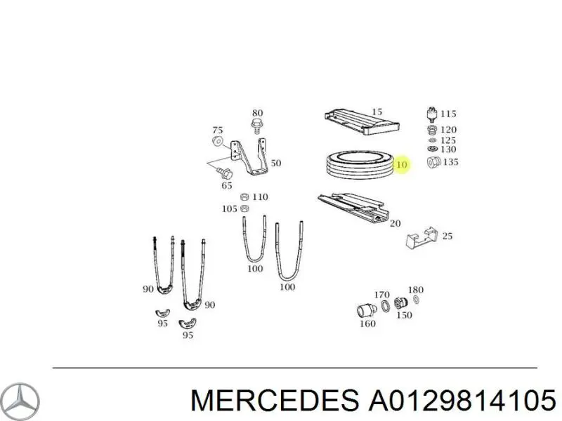 Cojinete de rueda A0129814105 Mercedes